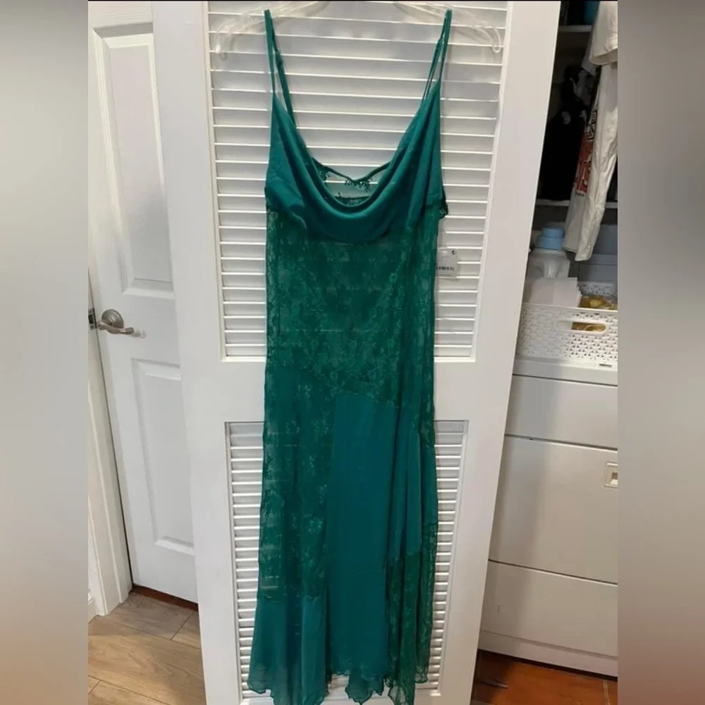 Free people NWT sheer things maxi slip dress - Picture 2 of 4